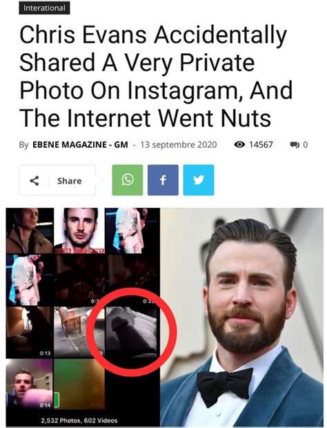 chris evans dick pick|Chris Evans Leaked NSFW Nude Photo Not Met With。